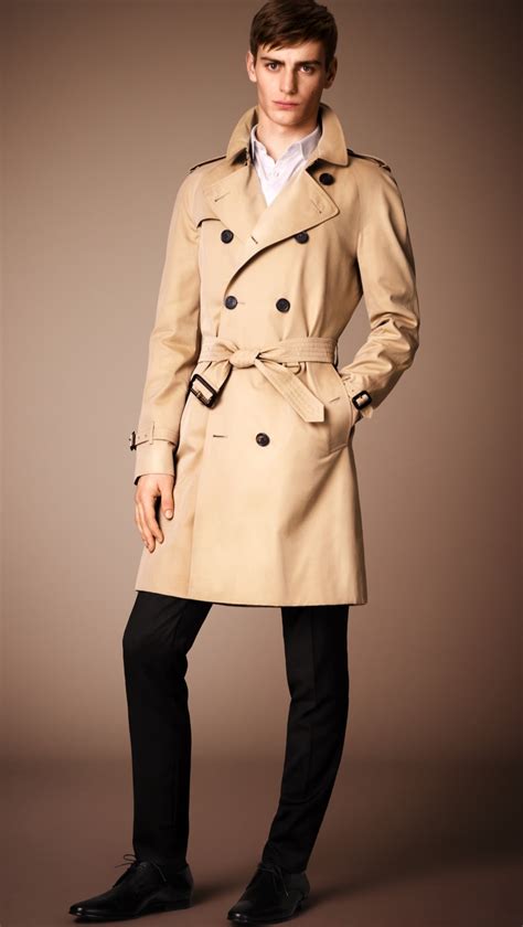 burberry trench coat men slim|used burberry trench coat men.